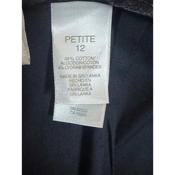 Liz Claiborne Women’s Lizsport Pants Size 12P Navy Blue Pants NWT - Picture 5 of 16